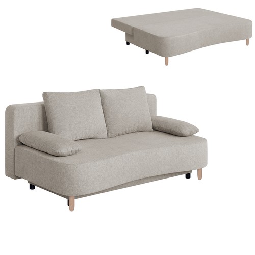 Schlafsofa beige federkern - schlafsofa,