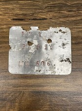 Inspektionsplakette für eine