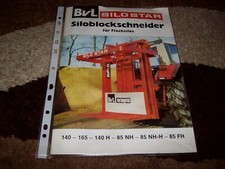 Original Prospekt von BvL SILOSTAR Siloblockschneider für Flachsilos