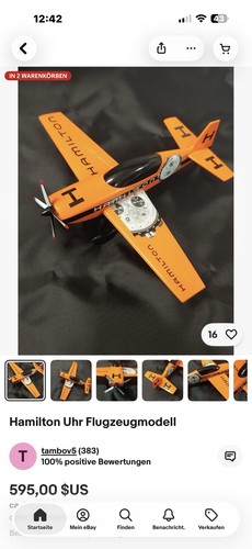 Hamilton uhr flugzeugmodell - hamilton,