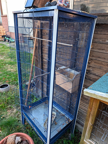 Große vogelvoliere aus - vogelvoliere, metall