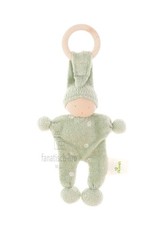 Alana Schmusetuch Kuscheltuch Puppe grün mit Holzring Baby Schmusepuppe DM