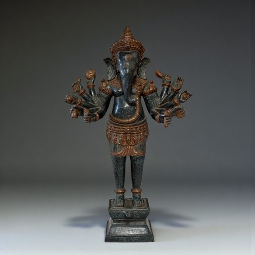 Ganesha bronze statue khmer - ganesha,