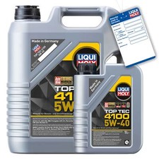 Liqui Moly 3701 LM 3701 Motoröl, Öl, Top Tec 4100 5 W-40 6 L