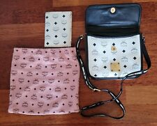 MCM Designertasch Damentasche Vintage gebraucht schwarz-weiß klein