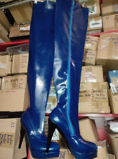 Overknee Stiefel Latex gummi viele farben Größen 38-47 Absatz 13cm  Poland