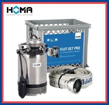 HOMA Hochwasser Flut-Set PRO 15,5 m³/h 12 m 670 W Schmutzwasser Tauchpumpe