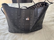 MCM Shopper neuwertig Original LARGE Handtasche S/W Leder