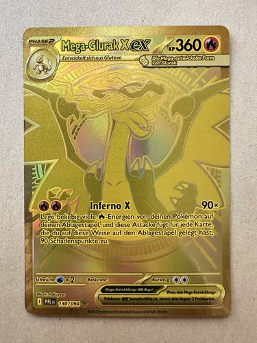 Pokemon mega glurak - ex, 130/094
