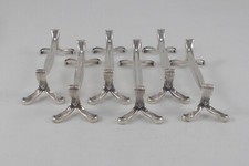 *RAR* Set 6 stilvolle Messerbänke im Jugendstil aus 925er Sterlingsilber