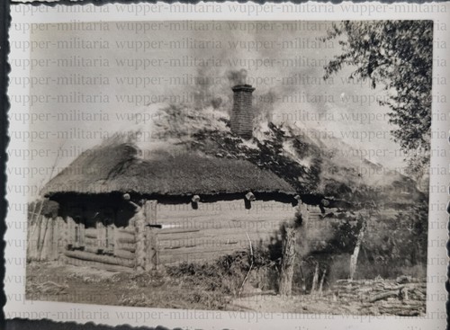 Polen feldzug brennendes haus - polen,