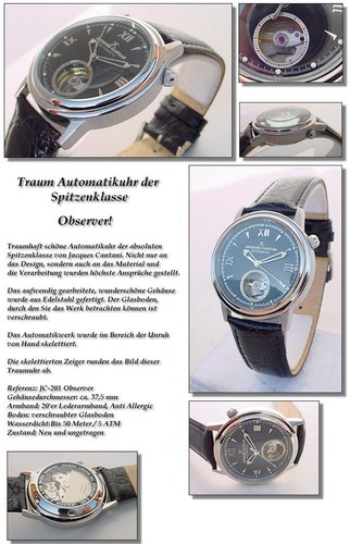 Jacques cantani automatikuhr - jacques,
