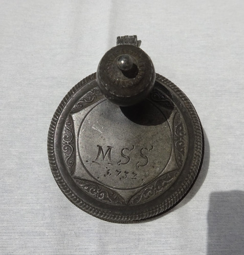 Alter zinndeckel von einen - zinndeckel,