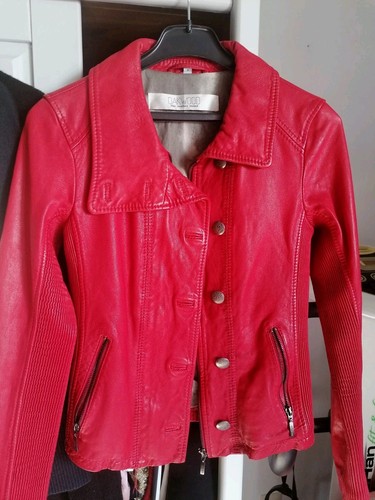 Oakwood lederjacke rot - oakwood, gr.
