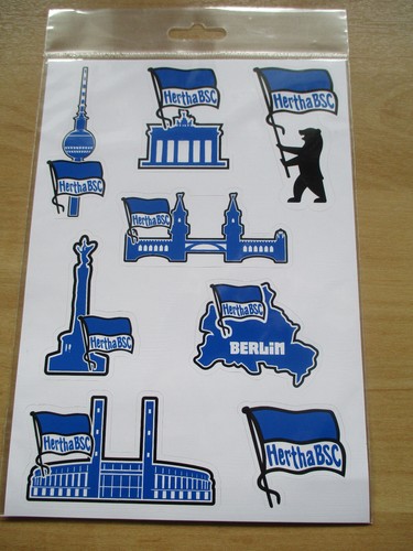 Hertha bsc berlin aufkleberset - hertha,