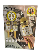Karaoke Set Mikrofone gold