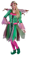 Waldelfe Kostüm Damen Herbstfee Fee grün rosa Karneval Fasching KK