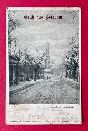 Potsdam 1898 obelisk bei - obelisk,