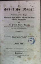 Die christliche Moral. Als