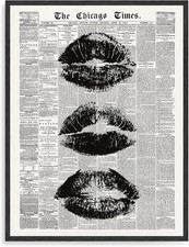 Vintage zeitung wandkunst - zeitung,