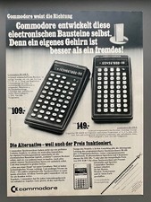 Commodore Taschenrechner 70s retro 1977 Vintage Ad Werbung Reklame