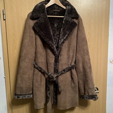 Lammfell Mantel Von Rosenberg & Lenhart Große 38 Braun Sehr Gut Erhalten 