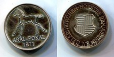 Silbermedaille 1971   "Pferde Sport-Aral Pokal"  8,70 Gramm 925er