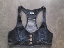 Kurze Stretch Weste Jeansweste