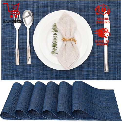 Tischsets abwaschbar 6er set - abwaschbar,