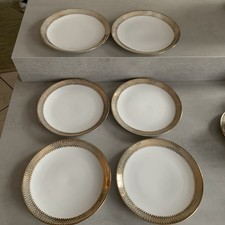 Winterling Marktleuthen Bavaria Kuchenteller Teller Goldrand