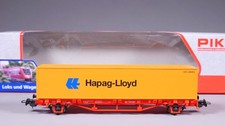H0 DC Piko 57700 Containertragwagen Lgs579 DB Cargo Hapag-Lloyd in OVP #WA_89