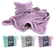 Reise-Set Decke mit Nackenkissen aufblasbar kompakt für Flug Auto Urlaub Typ908