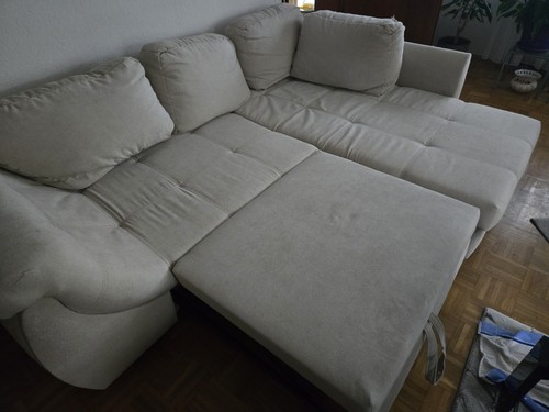 Ecksofa neuwertig beige - neuwertig,