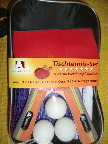 Tischtennis set 7 sterne - tischtennis-set,