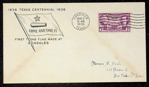 1936 texas centennial gonzales - 1936,