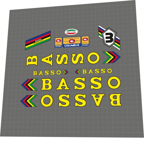 Basso track frame decal - basso,