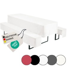 Biertischhussen Set 3-tlg Biertisch Bierbank Hussen Set Bierzeltgarnitur