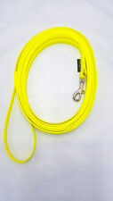Biothane® Fährtenleine neongelb genäht Schleppleine Suchleine Hundeleine  2-30m