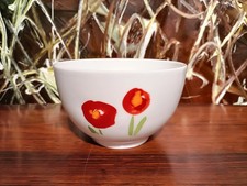 DIBBERN Fine Bone China - Impression Mohn rot - Bol / Müslischale 0,4L