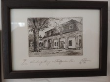 gerahmte Radierung Ludwigsburg