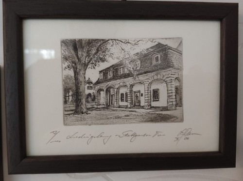 Gerahmte radierung ludwigsburg - gerahmte,
