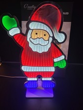 Weihnachtsmann LED-Deko mit Ständer riesige 59 cm mit 198 LED's Infinity Effekt 
