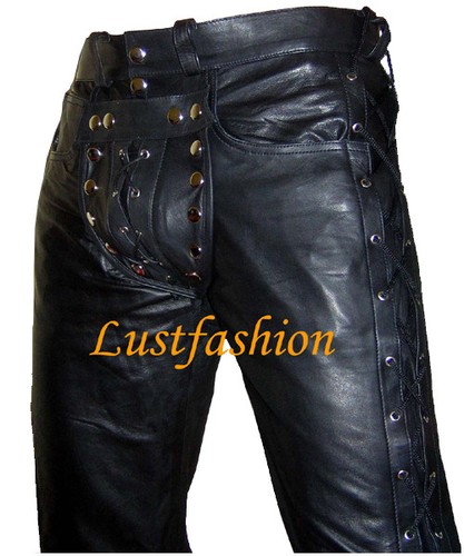 Schnürlederhose schwarz cod - schnürlederhose,