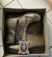 Schuhe Stiefel aus Echtfell Seehund, Seehundstiefel gröse 4 1/2 , Luna Naturfell