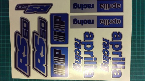 Aprilia rs50 decals aufkleber - aprilia,