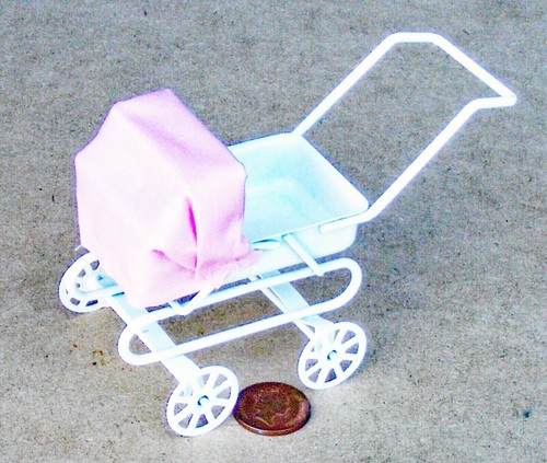 Puppenhaus weiß kinderwagen - puppenhaus,