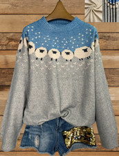 Damen Schafpullover Plus Size