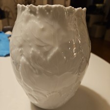 Vase weiß glasiert