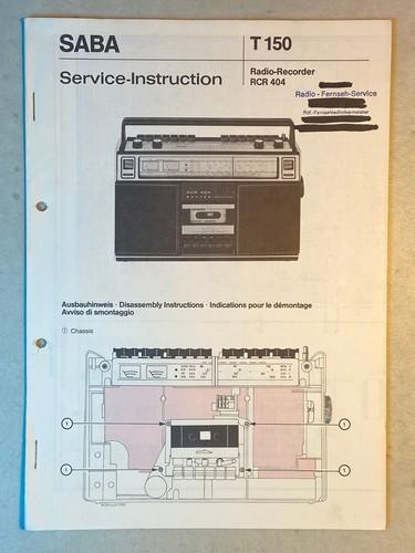 Saba service instruction für - saba, service-instruction