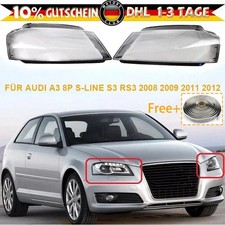Scheinwerferglas Streuscheibe Satz Für Audi A3 8P S-line S3 RS3 Facelift 2008-12